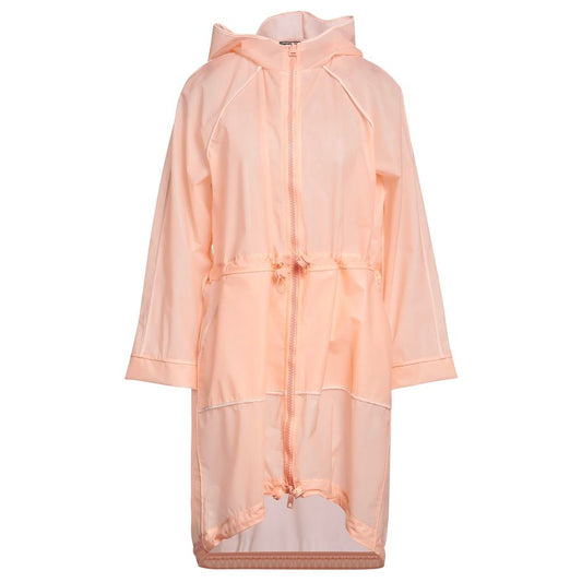 Powder Pink Long Waterproof Jacket - SEHABRANDS