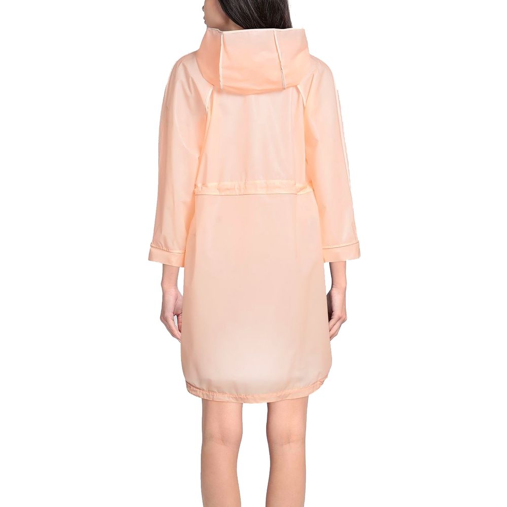 Powder Pink Long Waterproof Jacket - SEHABRANDS