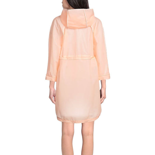 Powder Pink Long Waterproof Jacket - SEHABRANDS