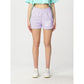 Chic Purple Cotton Shorts - SEHABRANDS