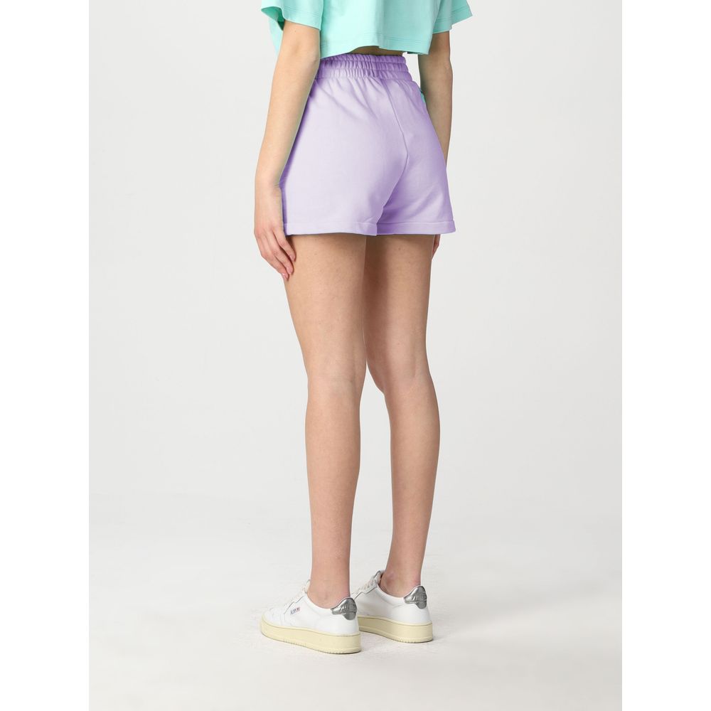 Chic Purple Cotton Shorts - SEHABRANDS