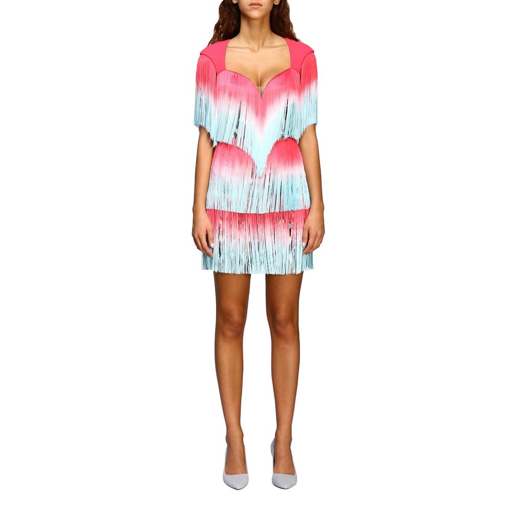 Pink Polyester Women Dress - SEHABRANDS