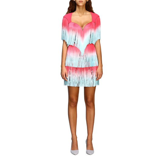 Pink Polyester Women Dress - SEHABRANDS