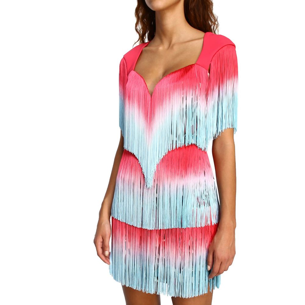 Pink Polyester Women Dress - SEHABRANDS