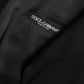 Dolce & Gabbana Black Wool Waistcoat Dress Formal Vest