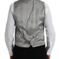 Dolce & Gabbana Light Gray Wool Formal Dress Waistcoat Vest