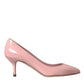 Dolce & Gabbana Light Pink Patent Leather Heels Pumps Shoes