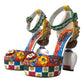 Dolce & Gabbana Multicolor Carretto Embellished Sandals Shoes