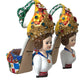 Dolce & Gabbana Multicolor Carretto Embellished Sandals Shoes