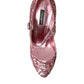 Dolce & Gabbana Pink Sequin Mary Jane Pumps High Heels Shoes