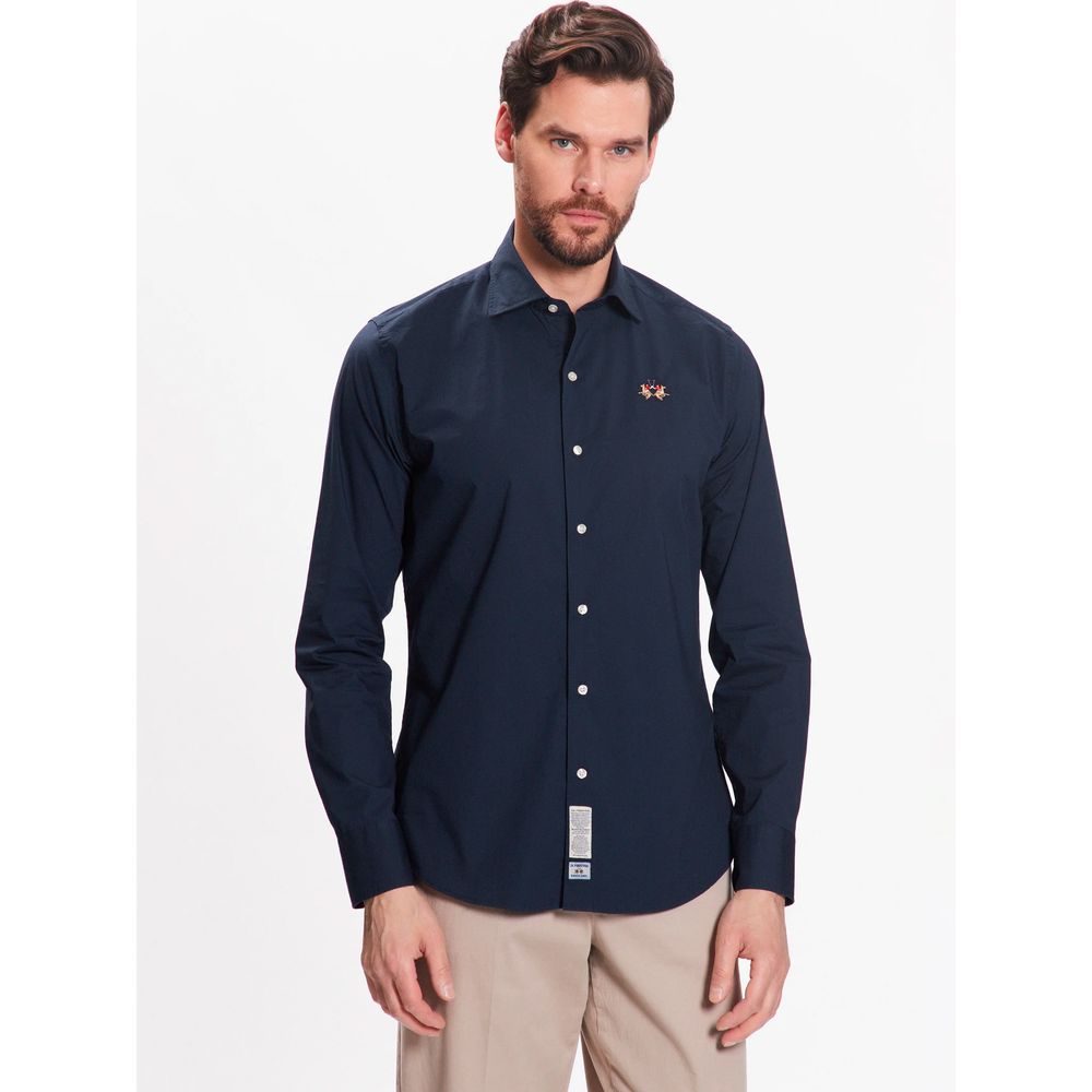 Blue Cotton Shirt - SEHABRANDS