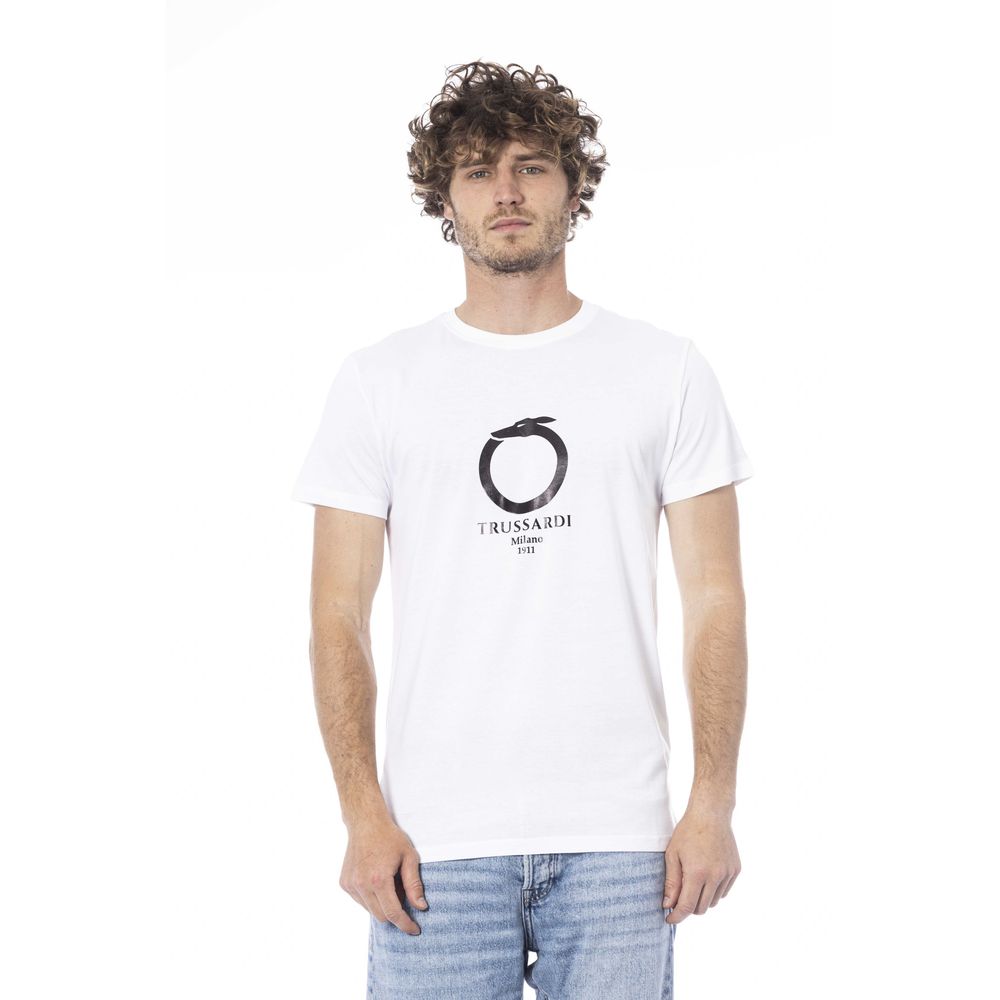 White Cotton T-Shirt - SEHABRANDS