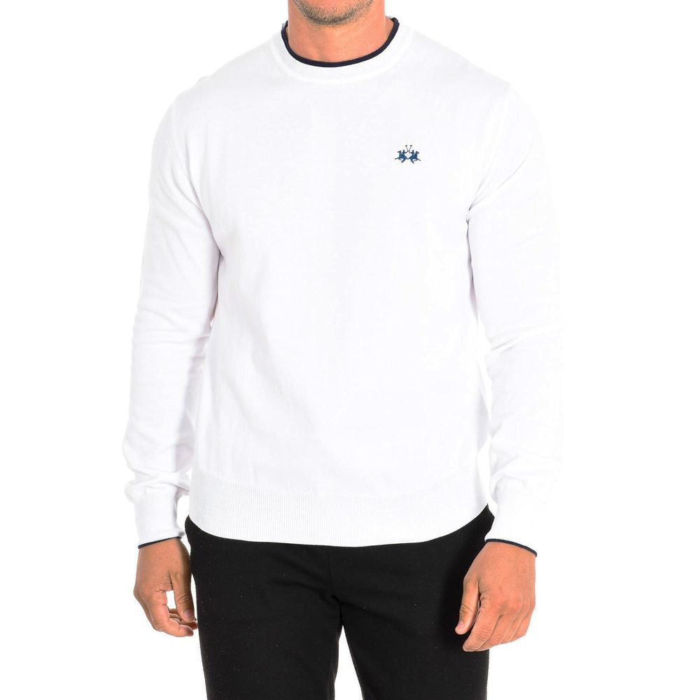 White Cotton Sweater - SEHABRANDS