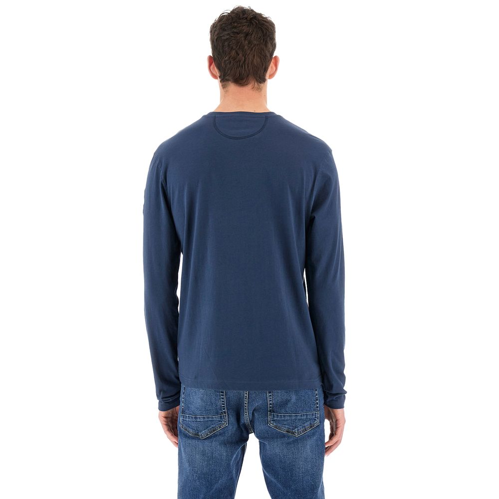 Blue Cotton T-Shirt - SEHABRANDS