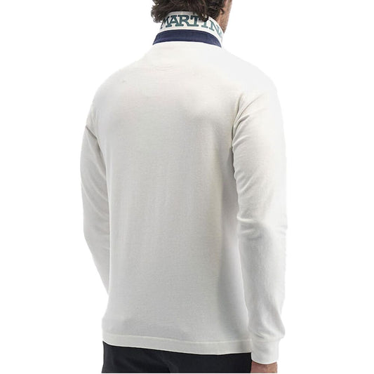 White Cotton Polo Shirt - SEHABRANDS