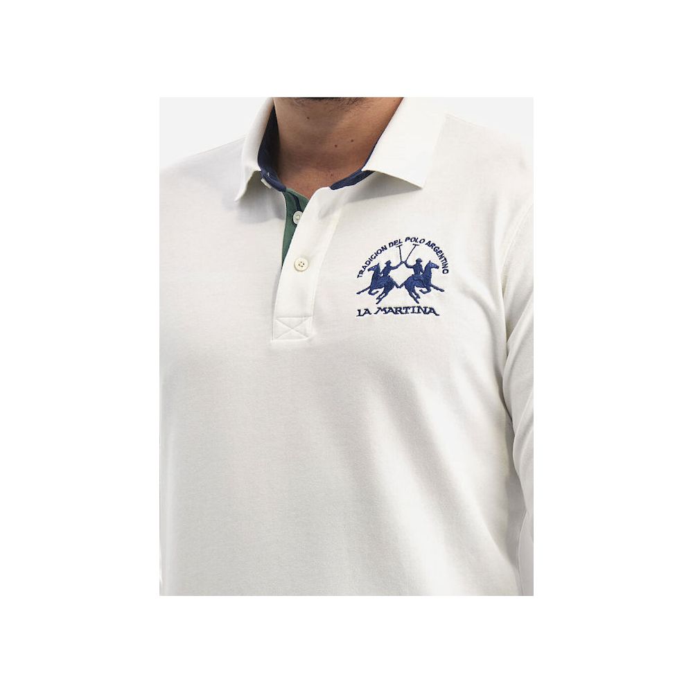 White Cotton Polo Shirt - SEHABRANDS