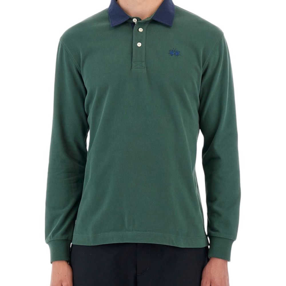 Green Cotton Polo Shirt - SEHABRANDS