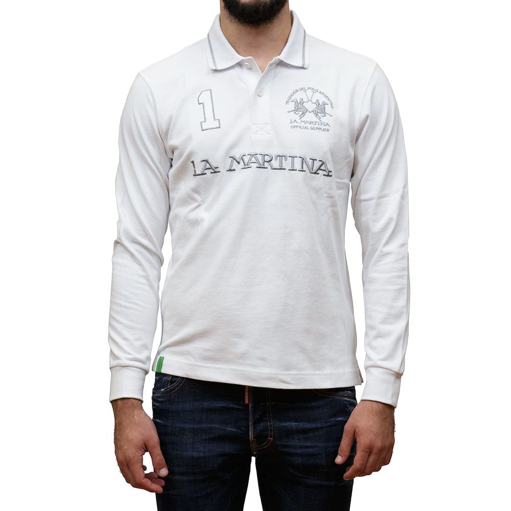 White Cotton Polo Shirt - SEHABRANDS