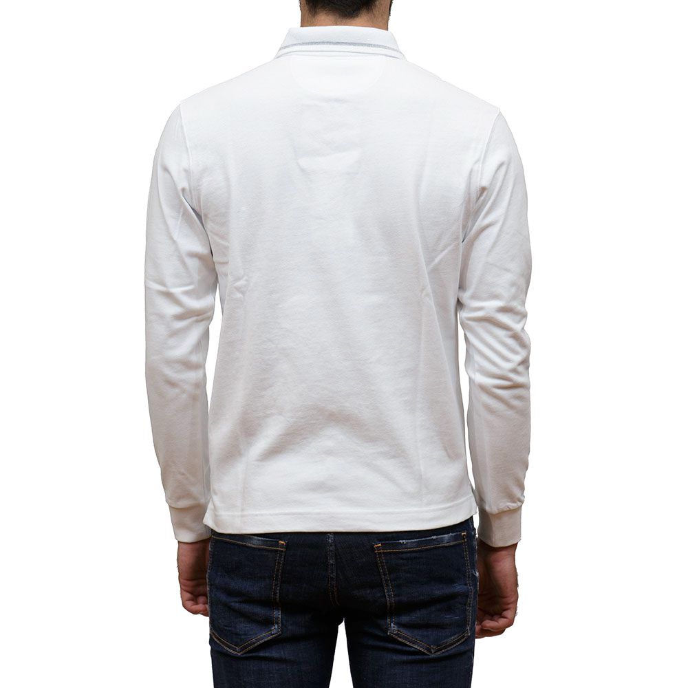 White Cotton Polo Shirt - SEHABRANDS