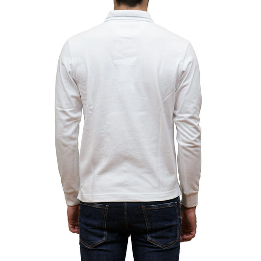 White Cotton Polo Shirt - SEHABRANDS