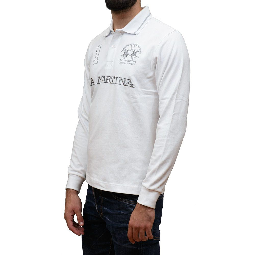 White Cotton Polo Shirt - SEHABRANDS