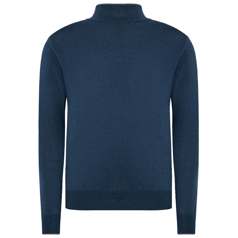 Blue Acrylic Sweater - SEHABRANDS