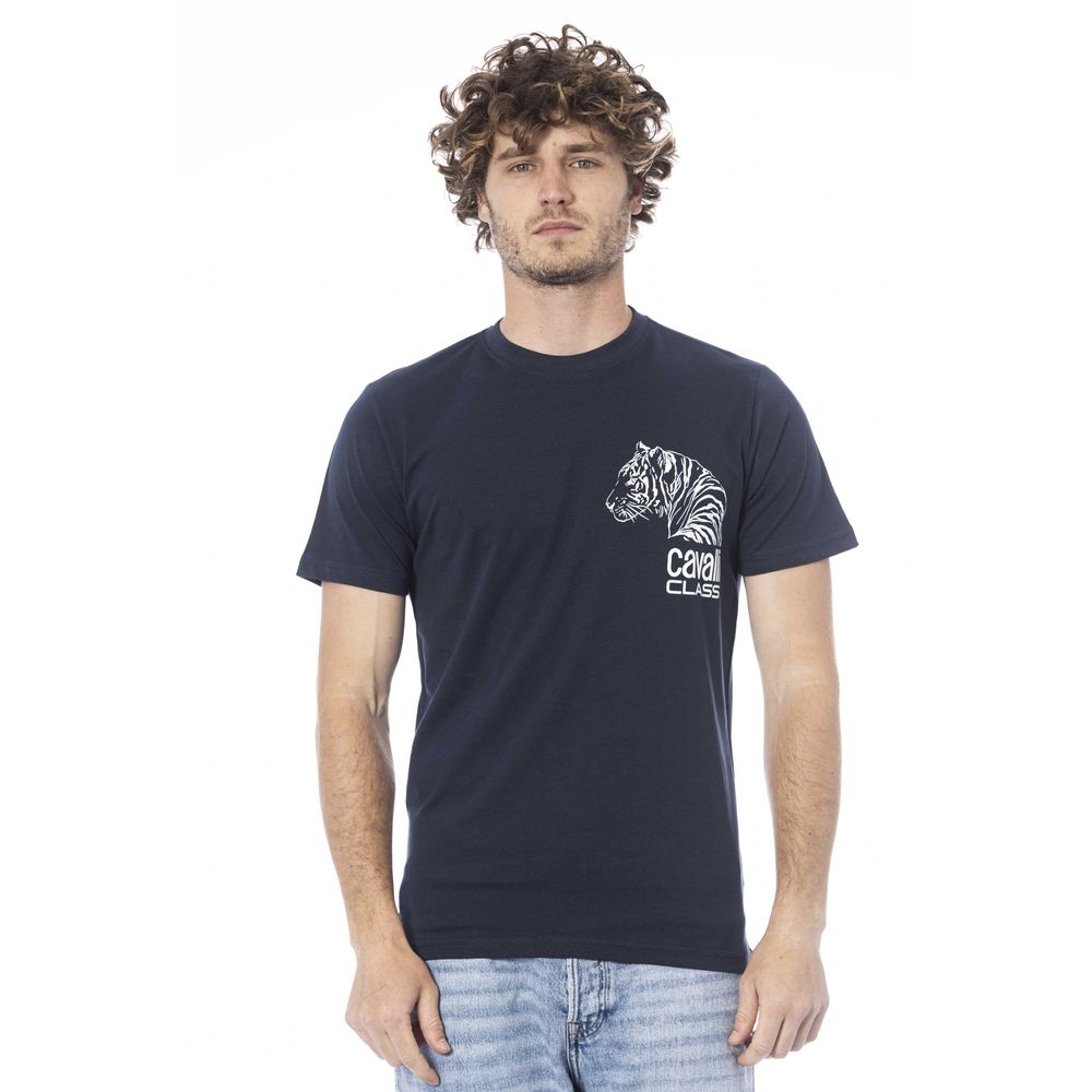 Blue Cotton Men T-Shirt - SEHABRANDS