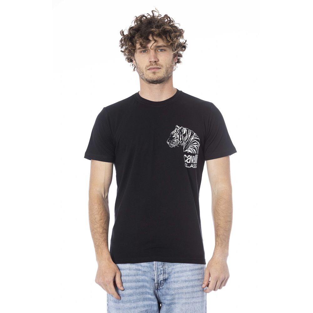 Black Cotton Men T-Shirt - SEHABRANDS