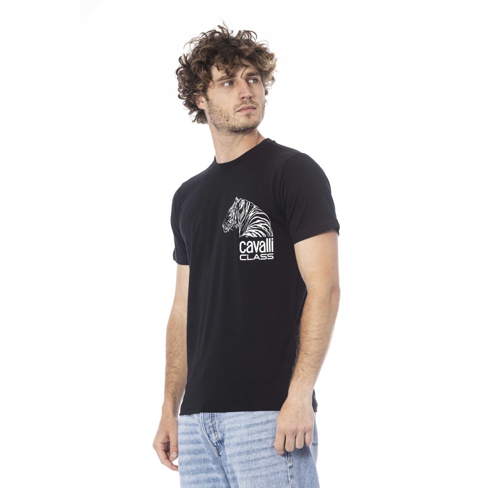 Black Cotton Men T-Shirt - SEHABRANDS