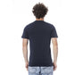 Blue Cotton Men T-Shirt - SEHABRANDS