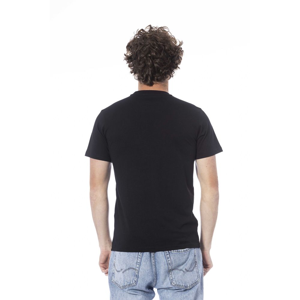 Black Cotton Men T-Shirt - SEHABRANDS