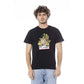 Black Cotton Men T-Shirt - SEHABRANDS