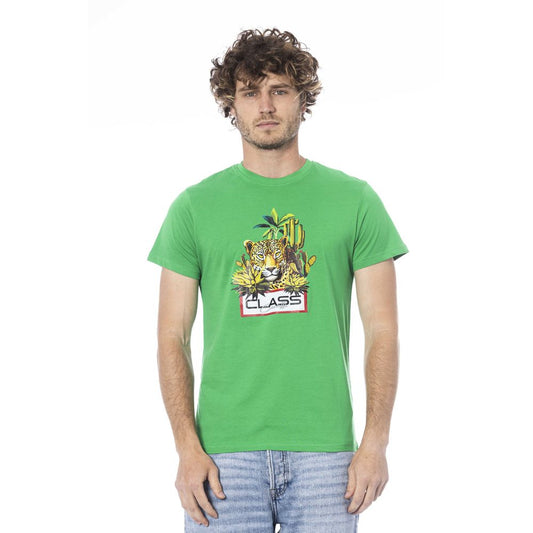 Green Cotton Men T-Shirt - SEHABRANDS