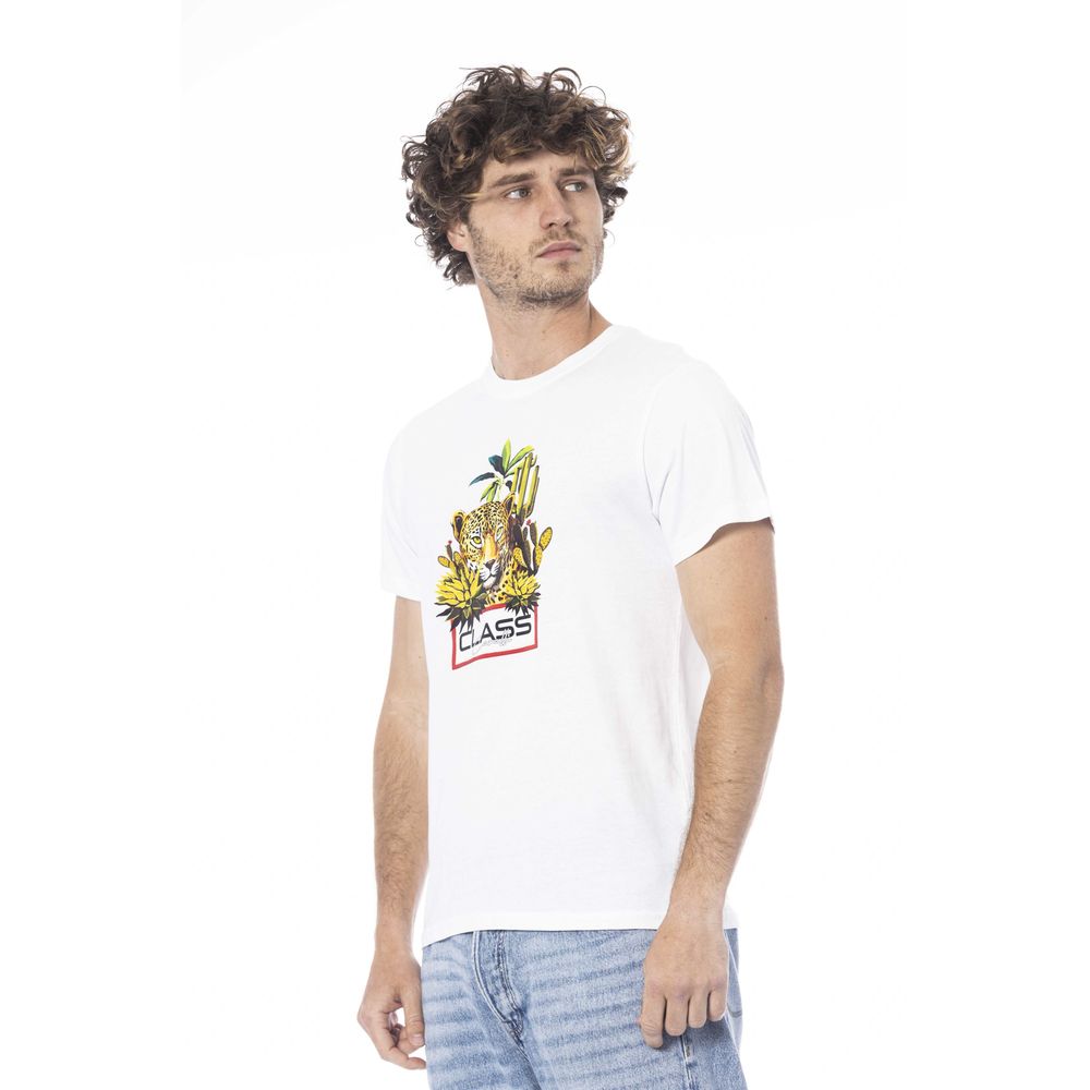 White Cotton Men T-Shirt - SEHABRANDS