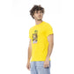 Yellow Cotton Men T-Shirt - SEHABRANDS