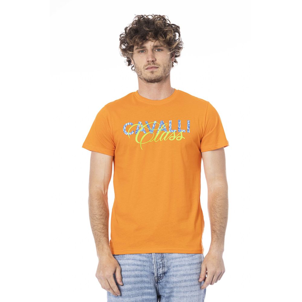 Orange Cotton Men T-Shirt - SEHABRANDS