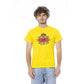 Yellow Cotton Men T-Shirt - SEHABRANDS