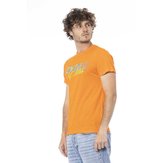 Orange Cotton Men T-Shirt - SEHABRANDS