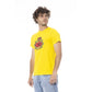 Yellow Cotton Men T-Shirt - SEHABRANDS