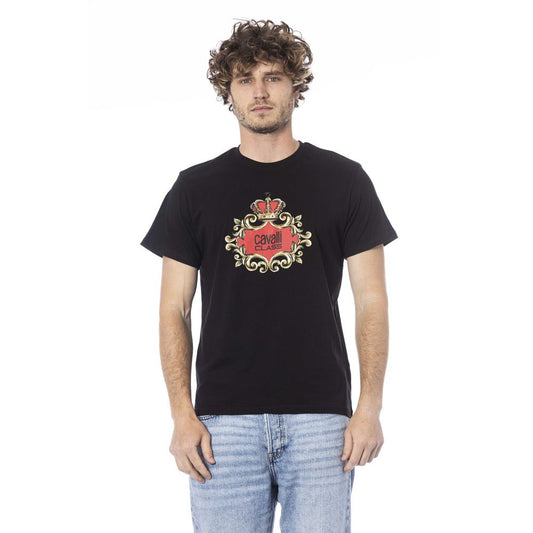 Black Cotton Men T-Shirt - SEHABRANDS