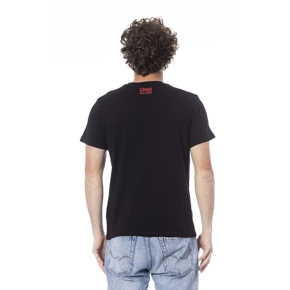 Black Cotton Men T-Shirt - SEHABRANDS