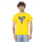 Yellow Cotton Men T-Shirt - SEHABRANDS