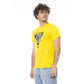 Yellow Cotton Men T-Shirt - SEHABRANDS