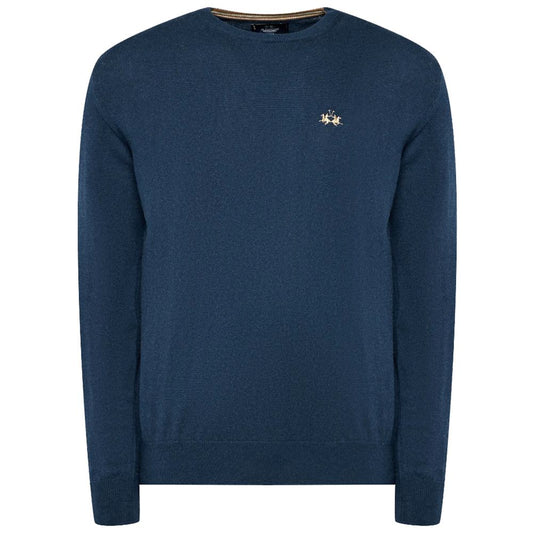 Light Blue Cotton Sweater - SEHABRANDS