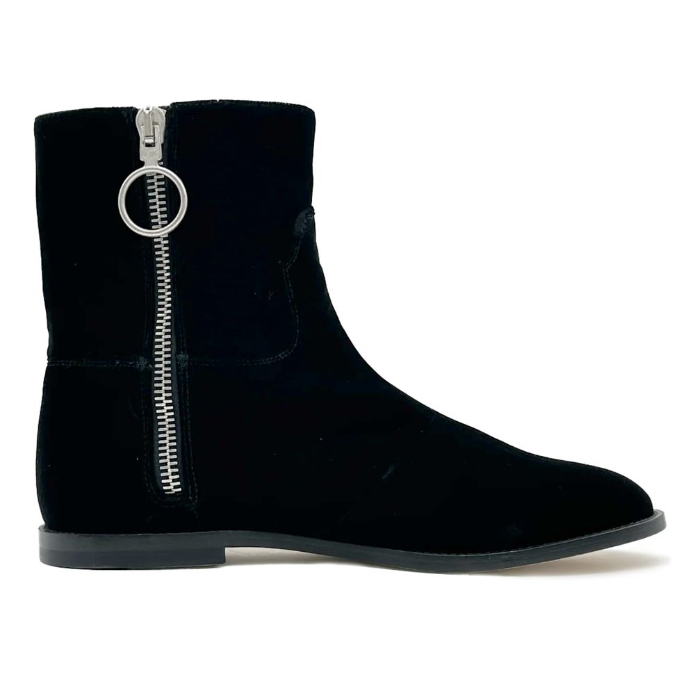 Black Leather Di Calfskin Boot - SEHABRANDS