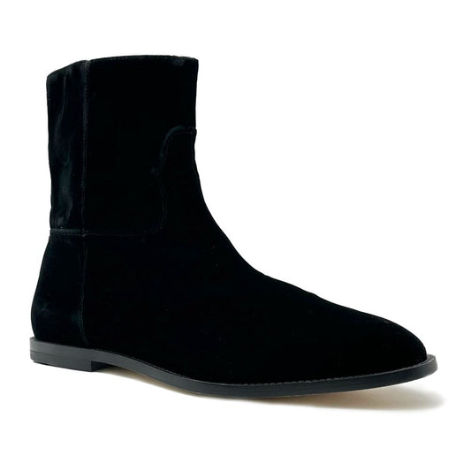 Black Leather Di Calfskin Boot - SEHABRANDS