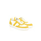 Yellow Leather Mens Sneaker - SEHABRANDS