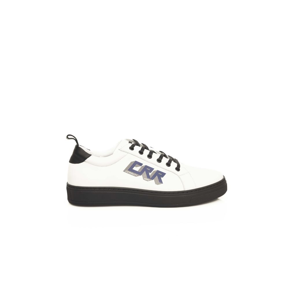 White Leather Men Sneaker - SEHABRANDS