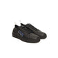 Black Leather Men Sneaker - SEHABRANDS