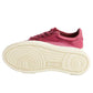 Fuchsia Leather Di Capra Sneaker - SEHABRANDS